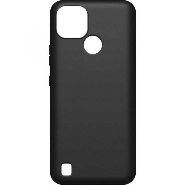 Чехол (клип-кейс) BoraSCO Silicone Case 40041 для Realme C21, черный матовый