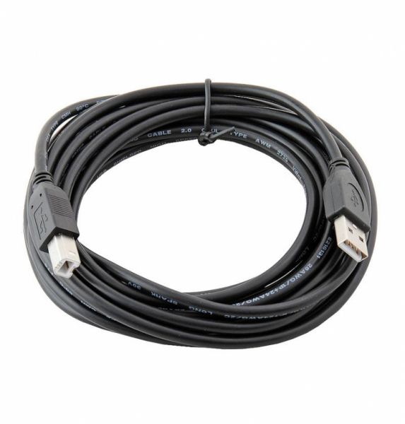 Интерфейсный кабель Gembird USB 2.0 AM/BM 4.5м CCP-USB2-AMBM-15 Black