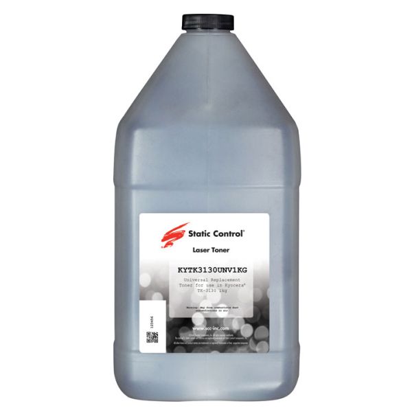 Тонер для картриджа Static Control KYTK3130UNV1KG черный, 1000г